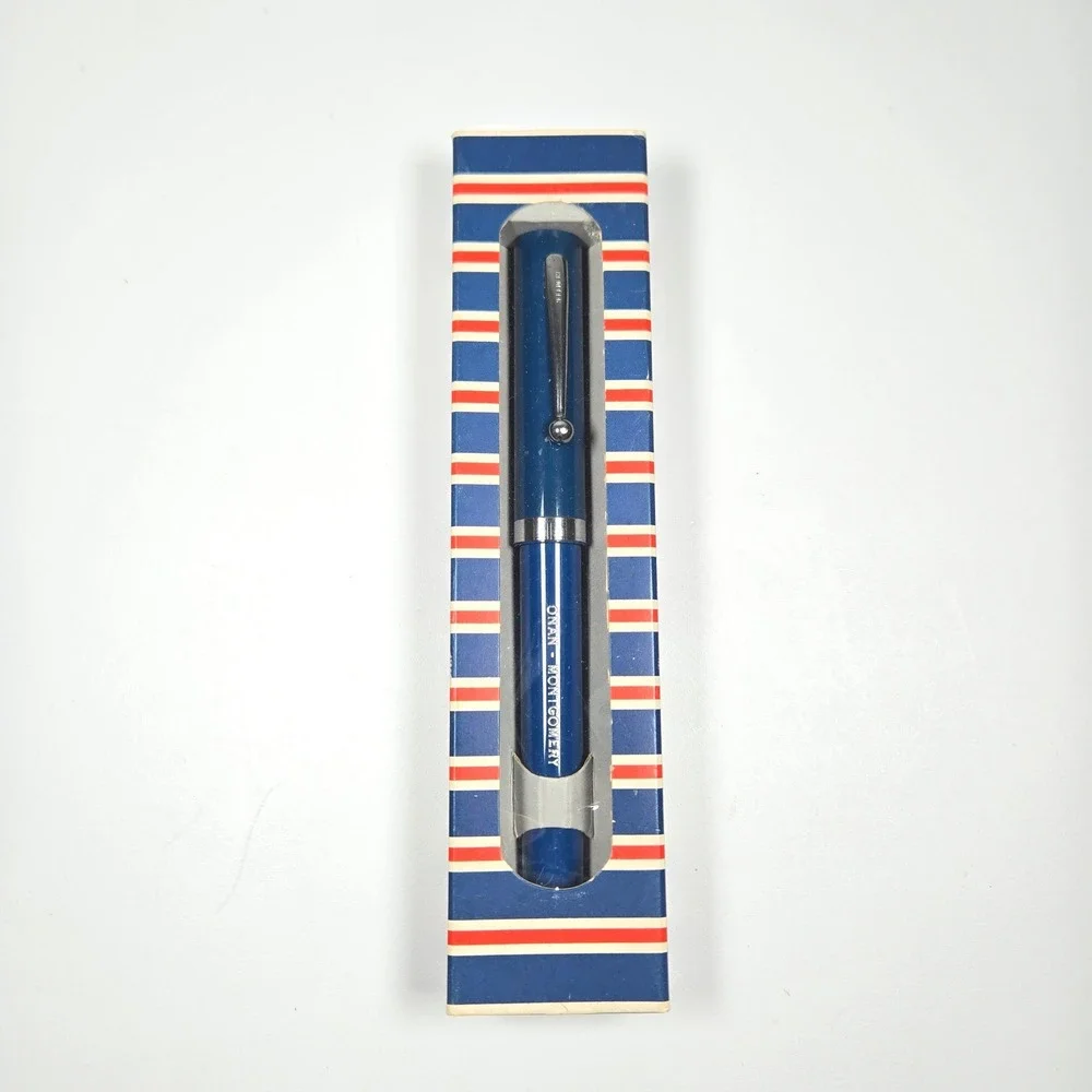 Vintage Sheaffer No Nonsense Blue Ballpoint Pen Onan Montgomery Original Box